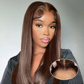 18 Inch Chocolate Brown Bob Wig – Glueless 5x5 HD Lace | Professional Human Hair