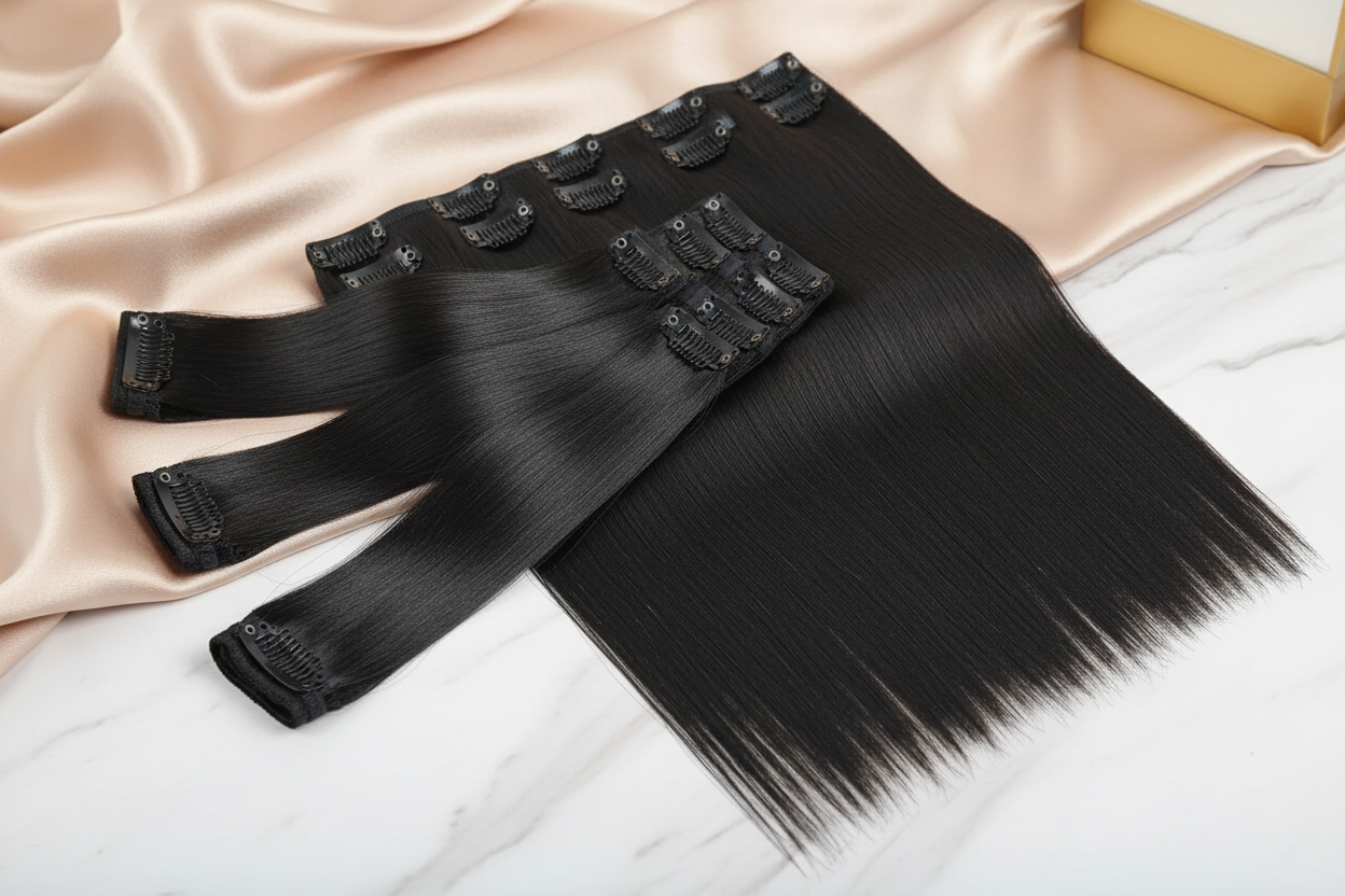 Seamless Clip-In Hair Extensions 9-Piece Set