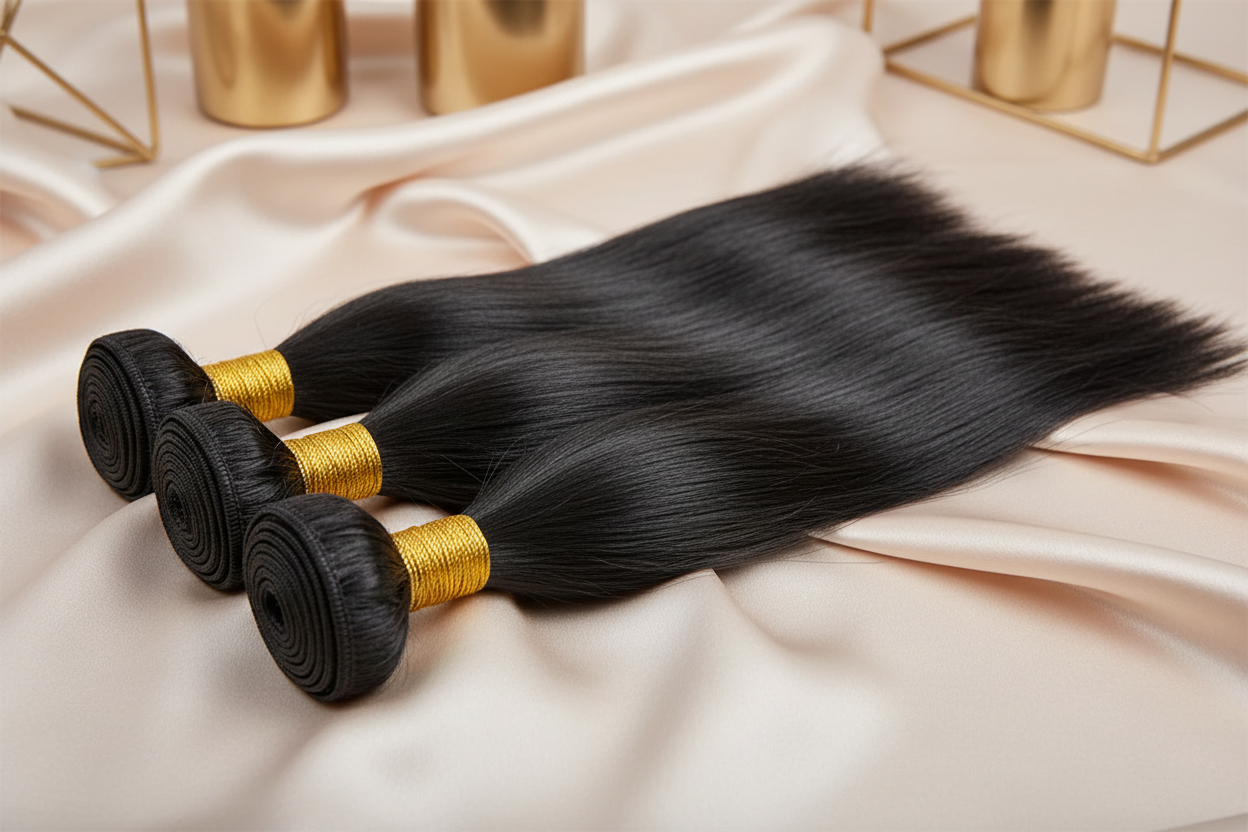 Three Bundles of Brazilian Virgin Straight Hair