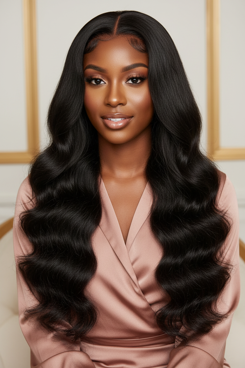 Woman Wearing Body Wave Wig - Updated